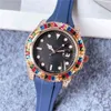 Reloj Uxury Watch Date Luxury ES Wrist Designer Rainbow Bean Adhesive Tape har olika stilar och modetrender