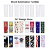 USA: s lager rak 20oz sublimering tumbler tomt rostfritt stål muggar diy vakuumisolerade biltumblers kaffe 2 dagar leverans sxjul27