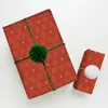 Embrulho de presente 1/10 PCs Papel de embrulho de Natal colorido / sólido Pacote de férias sazonais DIY Supplies 70 50cm wwo66gift