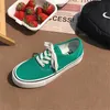 Harajuku Rose Red Red Green Platform Canvas Buty Kobiety Espadrilles Sneakers Designer Fashion Up Up Running Vulcanized Sport Buty 0613