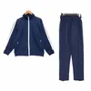 Mens set Designers Survêtements Jogging Zipper Manteaux Rue Costumes Lâches Femmes Vestes Pantalons Sportswear Sweats