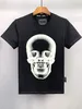 Mannen Designer P Skull Diamond T-shirt Korte Mouw Dollar Bruin Beer Merk Tee O-hals Hoge Kwaliteit Schedels T-shirt Tee Shirts Top W9