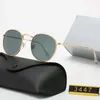 Designer Zonnebril Merk UV400 Eyewear Metalen Gouden Frame Zonnebril Mannen Vrouwen Spiegel Zonnebril Polaroid Glazen Lens Met Doos