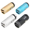 Metal Dual USB Car Charger Charging For Cellphones MP3 Tablet 3.1A Max Current Auto Power Adapter