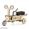 STEM Roba Puzzle Giocattoli per bambini Educazione Scienza Esperimento Tecnologia Set di giocattoli Serbatoio fai-da-te Modello di auto Giocattoli per bambini dipinti