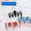 3D Kendinden Yapışkanlı Parlak Tırnak Etiketler Çıkartmaları Süper Yanıp Sönen Gümüş Sticker Yıldız Güller Kalpler Tırnak Kabartmalı Yama Nail-Art Manikür Symphony Aurora ZL0686