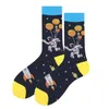 Household Sundries Fashion Men's Socks Medium Tube Stockings Cartoon Animal Food Donut Pizza Cotton Socks