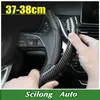 Steering Wheel Covers 2x Carbon Fiber Universal Car Cover Non-Slip Accessories Fit For Veloster Elantra SonataSteering CoversSteering CoverS