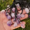 CRYSTAL CHOCHOTHER | Bulk grossist | Rå kristaller | Amethyst hänge halsband blandad storlek