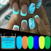 Nagel glitter fluorescerend decor poeder lichaamsfeestje Luminous helder noctilucent prud22