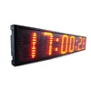 Compte à rebours chaud / up LED affichage horloge jeu de sport minuterie en temps réel 12/24 heures télécommande rouge cadre en aluminium simple face peut être personnalisé