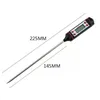 Rostfritt stål BBQ Kötttermometer Kök Digital Cooking Food Probe Hangable Electronic Barbecue Hushållstemperaturdetektorverktyg F05310A3