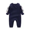 Pasgeboren baby kleding jumpsuits verdikte onesie rompers round nek lange mouw zuigelingen lente herfst winter jongens meisjes kleding ademende pure katoenen PSK169