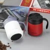 330 ml di tazze da caffè a vuoto thermos in acciaio inossidabile tazze d'acqua isolata inossidabile con coperchio maniglia e miscelazione del cucchiaio 220509