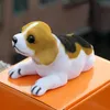 İç dekorasyonlar sevimli baş oyuncaklar araba dekor süsleri Beagle köpek otomatik uyuyan köpek yavrusu gösterge paneli başını sallama x6q9in