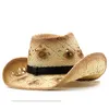 Cowboy Panama Chapeau D'été Soleil Chapeaux pour Femmes Homme Plage Chapeau De Paille Hommes UV Protection Cap chapeau femme