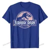 Jurassic Park Peach 고민 그래픽 Tshirt 평범한 티셔츠 셔츠 남성 회사 면화 패션 탑 Tshirts 220520