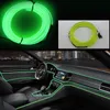 Outros Acessórios Interiores Lâmpada Ambiente RGB Carro LED Neon Luz Fria Auto Atmosphere Refit Decoração Tiras Shine Usb/Isqueiro/Driver