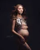 Sexy Maternity Photography Props Dresses de maternidad para la sesión de fotos Vestido de embarazo Goddess Crystal Crown Diadema Accesorios J220531