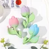 TULIPE 3D TULIPA CAPELLO CLAW CLOCK CLOCK CLIP CHIEDI CAPILI SOLLE PER GIORNI Accessori per capelli a forma di cavallo a forma di fiori