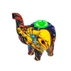 Tuyau en Silicone en forme d'éléphant, brûleur d'huile Unique, accessoires pour fumer, barboteur en verre, couleurs aléatoires, SP338