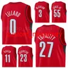 Miasto zarobione Edition Koszykówka CJ McCollum Jersey 3 Damian Lillard 0 Jusuf Nurkic 27 Robert Covington 23 Carmelo Anthony 00 Zespół