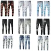 20SS Mens Designer Jeans Distressed Strappato Biker Slim Fit Moto Denim per uomo Jean Hombre europeo di alta qualità Lettera Star