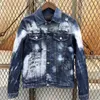 Famous Mens Denim Jacket Men Women High Quality Casual Coats Blue Fashion Mens Stylist Tops Outerwear Size S-2XL