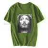 Homens camisetas Camiseta Verão Roupas Famosas Jesus Cristo Homens T-shirt Celebridade Estrela Um na Cidade Tshirt Algodão Harajuku 300B