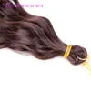 Deep Wave Twist Crochet Hair Synthetic Afro Curls virkade flätor vatten wa ve ombre blond rosa flätande hårstrån för kvinnor