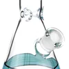 14,3-Zoll-Bong aus hellblauem Becherglas: Cool Horizon, Perkolator mit diffusem Downstem, 14-mm-Innengewinde