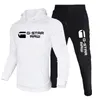 Hommes Gstar Imprimer Survêtements Couleur unie Golf Lovers Set à manches longues Sport Sweat à capuche et pantalon Printemps Automne Jogging Costume pour Homme 220615