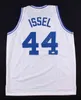 Sjzl98 Dan Issel # 44 Kentucky Wildcats 1968-70 White bule Retro Basketball Jersey Uomo cucito personalizzato Qualsiasi numero Nome maglie