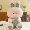 New Rabbit Plush Toy Doll Cute Fruit Bunny Doll Small Pillow