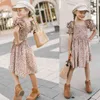 Little Girls Summer Dress For Kids Födelsedag Weding Princess Party Glown Floral Vacation Children Kläder Baby Casual Clothes G220518