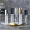 Packing Bottles Office School Business Industrial 5Ml 10Ml 15Ml Travel Per Glass Spray Bottle Sample Vials Portable Mini Gold Sier Cap Dro