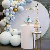 3pcs redondos cilindros de pedestal Exibição de arte Decoração de bolo de bolo Pilares Pilares para DIY Decorações de festa de casamento Holida de férias SXAUG08