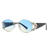 Sonnenbrille 2022 neue Mode Wind runder Rahmen Metall Herren- und Damen-Sonnenbrille Sonnenschutz-Sonnenbrille