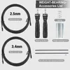 Crossfit Fitness Jump Rope Skip Speed Weighted Jump Ropes Professional Jumping Rope Set with Iron Block/Spare Rope/Tube 220517