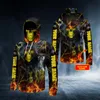 Death Priant Grim Reaper Skull Nom personnalisé 3D Bandana imprimé Hoodie Us Size Femmes For Men Formed Pullover Mask Warm 220713