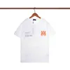 Maglietta da uomo corta da uomo Designer Amirs T manica T-shirt di marca di moda stampa di lettere Ca X2CN