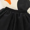 Bebê meninas cisne roupa crianças romper + laço tule saias 2 pçs / set primavera outono moda boutique crianças conjuntos de roupas