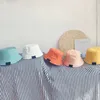 Gelber Hut Sommer Weiche Baumwolle Junge Mädchen Sonnenhüte Kleinkind Kleinkind Lässige Strandkappen Kinder Kinder Panama Cap Fit 1-3Y 220514