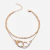 Accessori da spiaggia Boho Style Star Cavigliera Fashion Multilayer Foot Chain Manette Caviglia per bracciale da donna