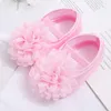 첫 워커 귀여운 큰 꽃 여자 아기 신발 출생 유아 얕은 공주 신발 소프트 코튼 안티 슬립 워커 신발 12