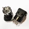 Adapter Power, 10A/16A 250V Universal Converter UK USA AU Euro to Ger Niemcy Plug AC Power- Adapter podróżny czarny kolor/10pcs