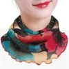 Fashion Face Cover Masks Scarves Women Silk Bib Neck Sun Protection Hanging Ear Veil Summer Scarf Mesh Headband