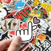 Waterproof sticker 50 PCs Cool Random Stickers for Laptop Luggage Water Bottle Car Bike Motorcycle Kids Graffiti Vinyl Sticker Bomb JDM Decals Car stickers