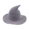 Stock Halloween Diversified Along The Sheep Wool Cap Knitting Fisherman Hat Female Fashion Witch Pointed Basin Bucket 0508