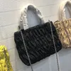 6 색상 디자이너 주름 체인 핸드백 여성 어깨 가방 브랜드 스포츠 렉시 지갑 크로스 바디 패션 바게트 토트 가방 PD010